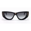 Balmain BPS-151A-55 Moteriški akiniai nuo saulės juodi acetatiniai pilki polikarbonatiniai lęšiai 55 mm