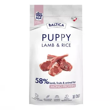 BALTICA Nutraceutic Puppy Lamb with Rice Mono sausi ėdalo šuniukams 3 kg