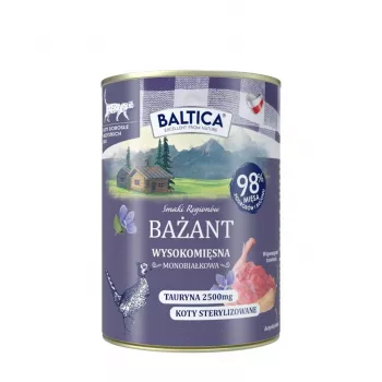 BALTICA Regional Flavours suaugusių kačių ėdalas su fazanu 400g