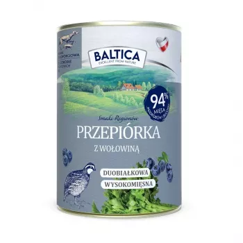 BALTICA Smaki Regionów Putpela su jautiena šlapias šunų maistas 400g