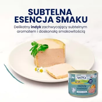 BALTICA Smaki regionów Turkey Mono - šlapias kačių maistas - 400 g