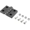 Basetech plastikinė lankstė 70x50x10 mm juoda 1 vnt. (BT-1697229)