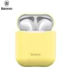 Baseus Apple Silica Series Ultra-thin Silicone Protector Case for AirPods 1/2 Yellow