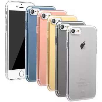 Baseus Apple Simple Series Case, skirta iPhone 7, ARAPIPH7-A03, permatoma mėlyna