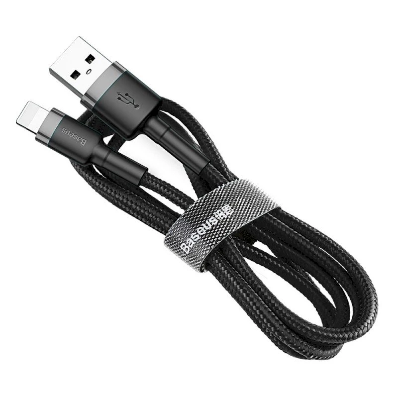 Baseus Cafule Lightning laidas 2A 3m Auksinis/Juodas (CALKLF-RV1)