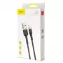 Baseus Cafule Lightning laidas 2A 3m Auksinis/Juodas (CALKLF-RV1)