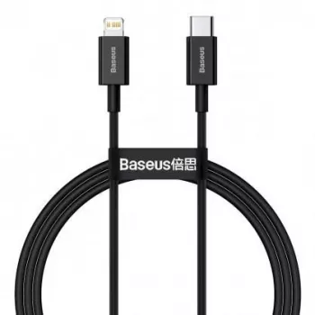 Baseus Cafule Series Metal USB-A į Lightning laidas 1m Juodas CATLYS-A01