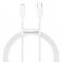 Baseus Cafule Series Metal USB-C į Lightning laidas 1m baltas