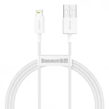 Baseus Cafule Series USB-A į Lightning laidas 2m Baltas CALYS-C02