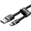 Baseus Cafule USB 2.0 Type A į Micro B laidas (vyriškas-vyriškas), 2 m, juodas