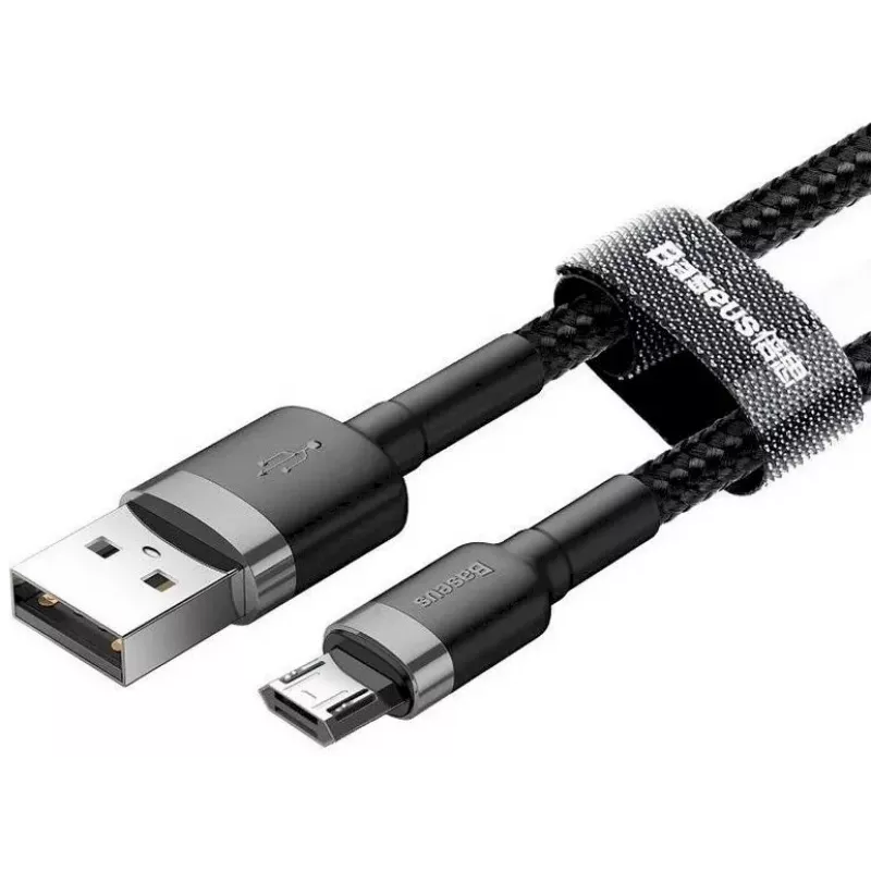 Baseus Cafule USB 2.0 Type A į Micro B laidas (vyriškas-vyriškas), 2 m, juodas