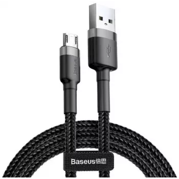 Baseus Cafule USB 2.0 Type A į Micro B laidas (vyriškas-vyriškas), 2 m, juodas