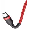 Baseus Cafule USB-C į USB-C PD 2.0 60W Flash Charging Cable, 2m, raudona (CATKLF-H09)