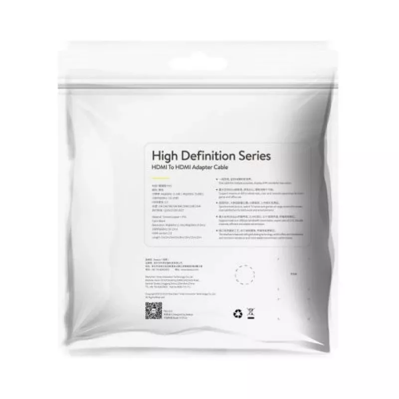 Baseus CAKGQ-A01 HDMI 2.0 laidas 1 m M/M (juodas)
