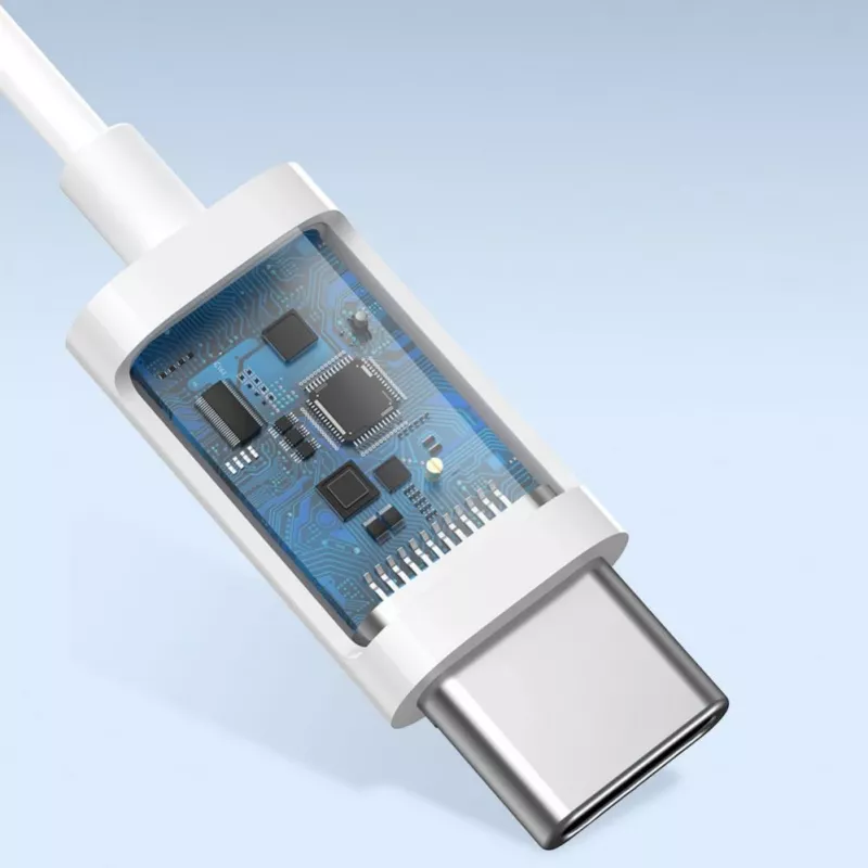 „Baseus Encok C17“ ausinės su USB Type-C mikrofonu, baltos (NGCR010002)