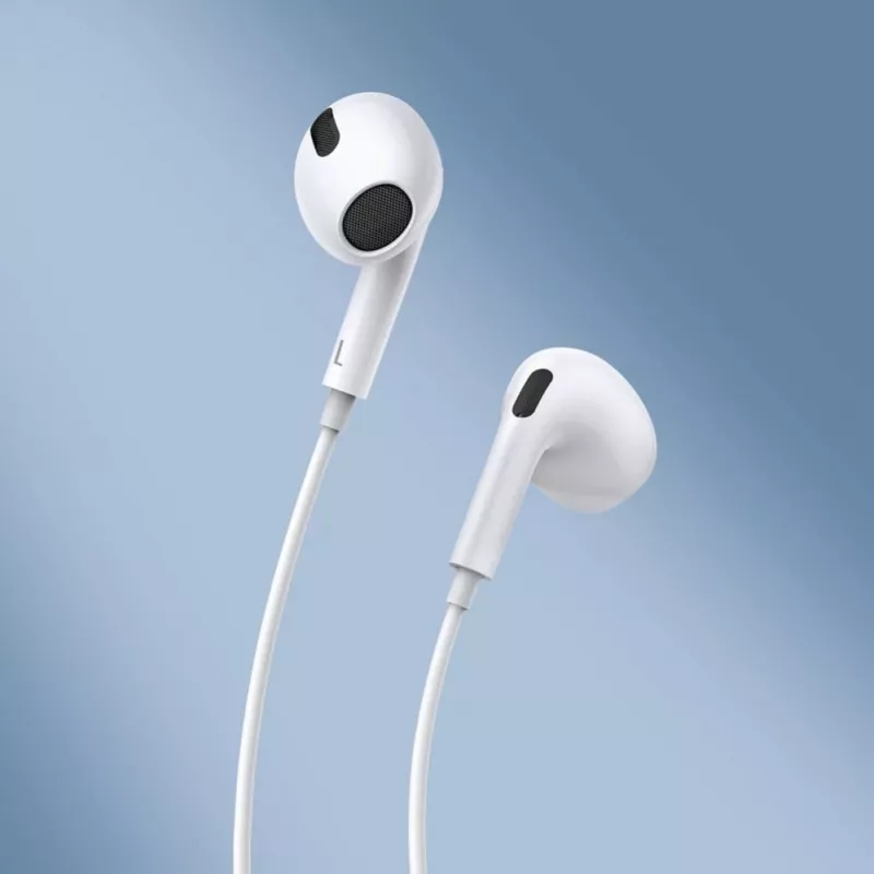 „Baseus Encok C17“ ausinės su USB Type-C mikrofonu, baltos (NGCR010002)