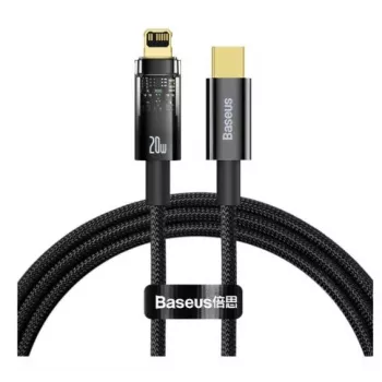 Baseus Explorer Series USB Type-C to Lightning laidas 20W 1m juodas