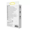 Baseus Home Intelligent T2 Pro raktų ir daiktų ieškiklis su raktų pakabuku, belaidis, BT 5.0, baltas (FMTP000002)