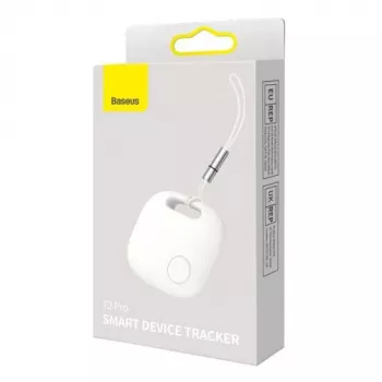 Baseus Home Intelligent T2 Pro raktų ir daiktų ieškiklis su raktų pakabuku, belaidis, BT 5.0, baltas (FMTP000002)