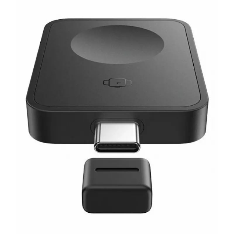 Baseus MagPro belaidis indukcinis įkroviklis, skirtas Apple Watch, 2,5 W, juodos spalvos