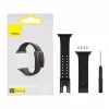 Baseus Slip-Thru Strap Band apyrankė Apple Watch 3/4/5/6/SE 38mm/40mm juoda (LBWSE-01)