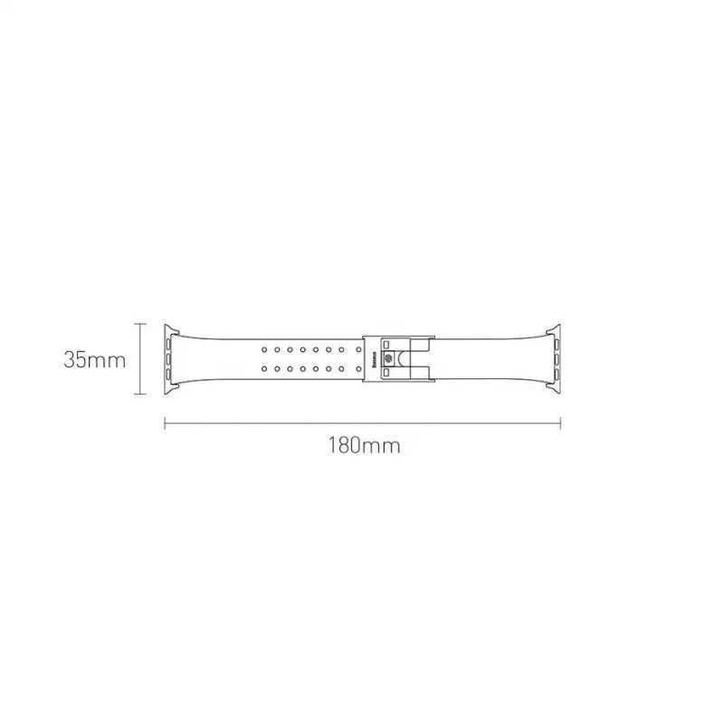 Baseus Slip-Thru Strap Band apyrankė Apple Watch 3/4/5/6/SE 38mm/40mm juoda (LBWSE-01)