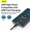 Baseus Superior Series USB-A į USB-C greitojo įkrovimo duomenų laidas, 66W (11V/6A), 2 m, juodas (CATYS-A01)