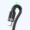 Baseus Cafule SuperCharge USB-A – USB-C kabelis, 40 W, 5 A, QC 3.0, 1 m, juodas/pilkas