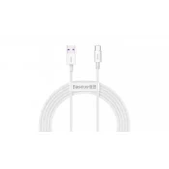Baseus USB-A į USB-C laidas 1m Baltas 66W CATYS-02