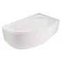 Bathroom Wall for Bath Cornea 140 - 1400mm vonWeise vonWeise Dušo Ekranas, Chromas, Skaidrus Stiklas