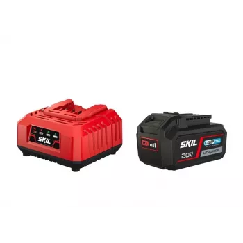 BATTERY TECH 4.0Ah BATTERY akumuliatorius ir 2.4A įkroviklio rinkinys