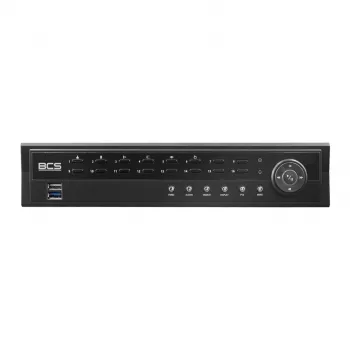BCS 16 kanalų IP tinklo vaizdo registratorius BCS-U-NVR1602-A-4K-8P su 6TB kietuoju disku