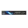 BCS B-SP08G-2SFP-M valdomas Layer 2 pramoninis Ethernet jungiklis, 8 Gigabit prievadai, 2 SFP lizdai, DIN bėgelis