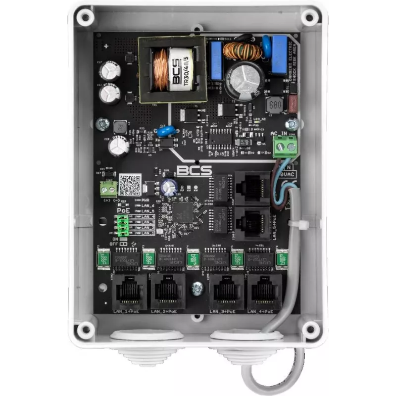 BCS IP5/E-S-II 5MP lauko stebėjimo kamera su 30m IR, True WDR, PoE, IP67