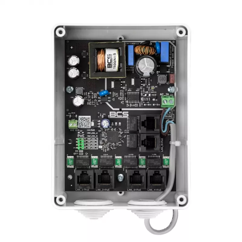 BCS IP5/E-S-II 5MP lauko stebėjimo kamera su 30m IR, True WDR, PoE, IP67