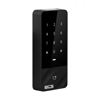 BCS-L-CKA-M1Z(2) Autonominis prieigos valdymo skaitytuvas su lietiminiu klaviatūros bloku, MIFARE 13.56MHz, IP65