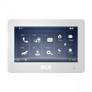 BCS-MON7600W-2 7 inch jutiklinis monitorius su Wi-Fi ir PoE