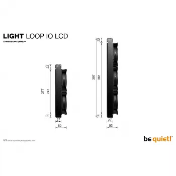 be quiet! Light Loop IO LCD 240mm Balta All-in-One Liquid CPU Cooler