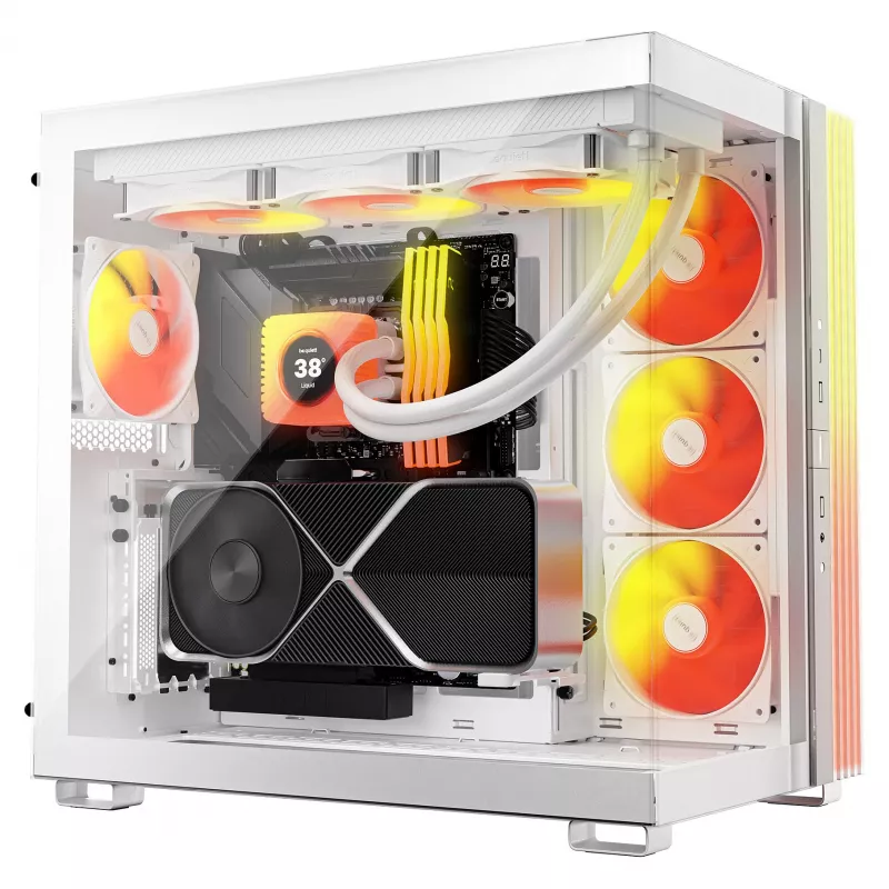 be quiet! Light Loop IO LCD 360 mm White All-in-One skysčio aušintuvas procesoriui Intel/AMD