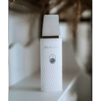 Beautifly Peeling Scrub Mini – ultragarsinis kavitacinis veido valiklis su EMS mikro srove, balta/rožinis auksas