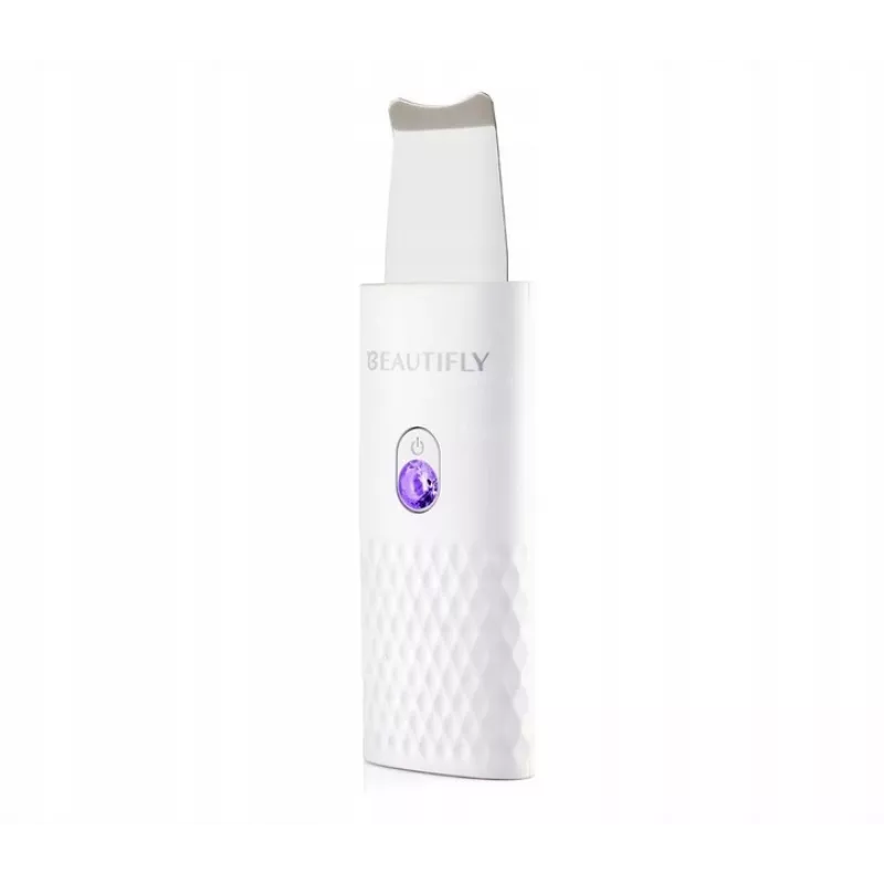Beautifly Peeling Scrub Mini – ultragarsinis kavitacinis veido valiklis su EMS mikro srove, balta/rožinis auksas