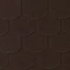 BEAVER Roof Shingle Brown 1 pakuotė = 3,85 m² (24 gontai, po 0,16 m²) – bituminis bebro uodegos gontas, armuotas stiklo pluoštu, keraminėmis granulėmis, atsparus UV ir orams