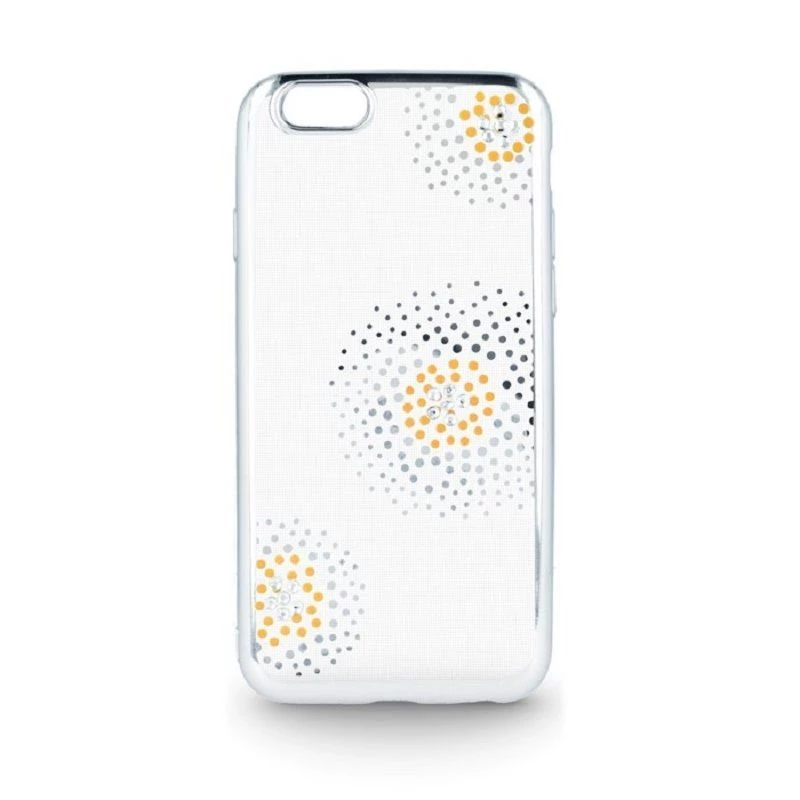 Beeyo Sony Xperia E5 Flower Dots TPU Case sidabrinis