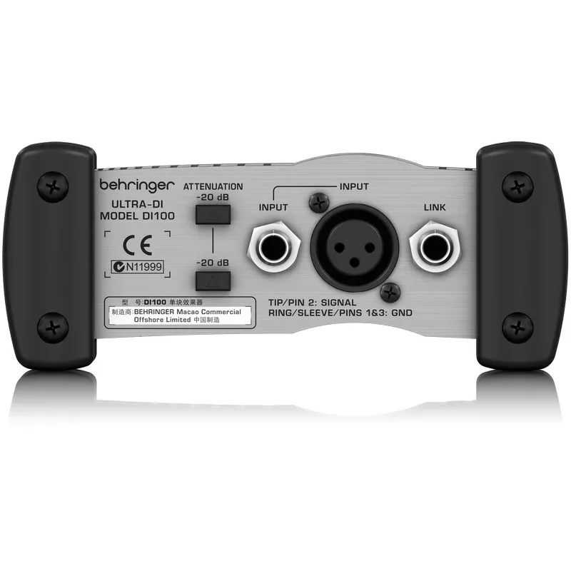 Behringer DI100 Ultra-DI Aktyvi Tiesioginio Įvedimo Dėžutė