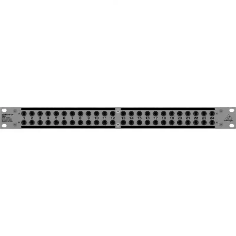 Behringer PX3000 48 taškų 1/4 inch TRS Patch Panel, 1U, 3 režimų perjungimas