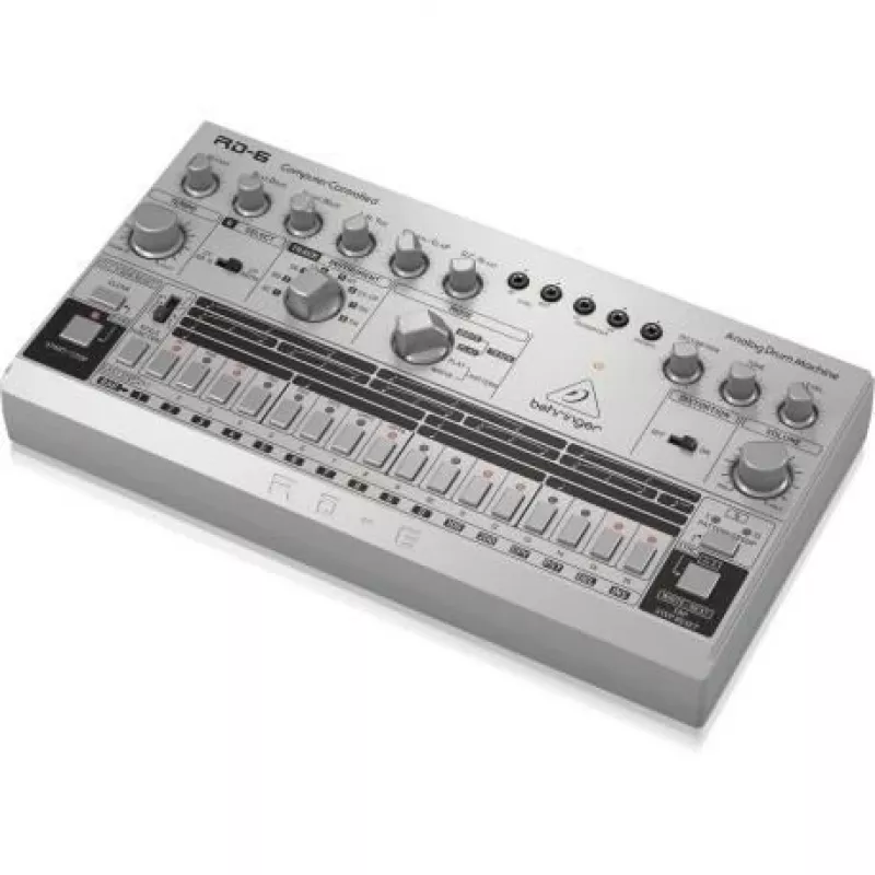 Behringer RD-6-SR analoginė būgnų mašina – sidabrinė