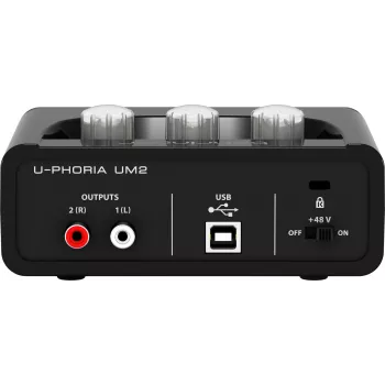 Behringer UM2 USB garso sąsaja su XENYX mikrofono preampu ir +48V fantominiu maitinimu | Kur.lt