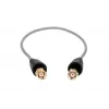 Belden RP-SMA/RP-SMA 50 cm RF100LL koaksialinis pigtail laidas, 50 omų, juodas