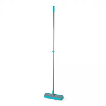 Beldray LA00000011UFEU7 Anti-Bac Dual Action Rubber Head Broom su teleskopine rankena, pilka/juoda