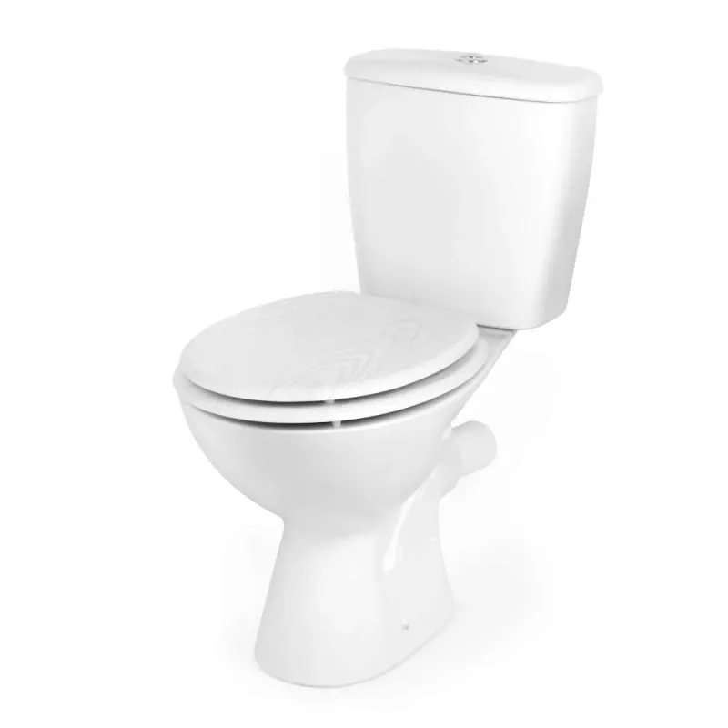 Beldray LA00000073WHTEU7 Medinis tualeto dangtis – lėtas uždarymas, baltas, ovalus